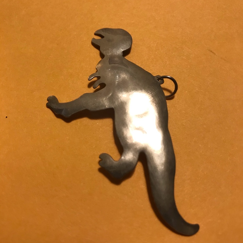 Sterling Silver T-Rex pendant Dinosaur Lover - Picture 3 of 4
